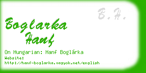 boglarka hanf business card